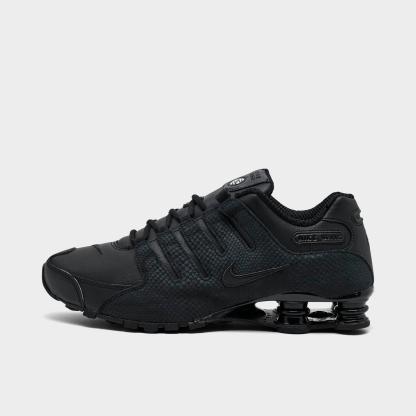 Men's Nike Shox NZ Casual Shoes - Black/Black/Black (378341-001)