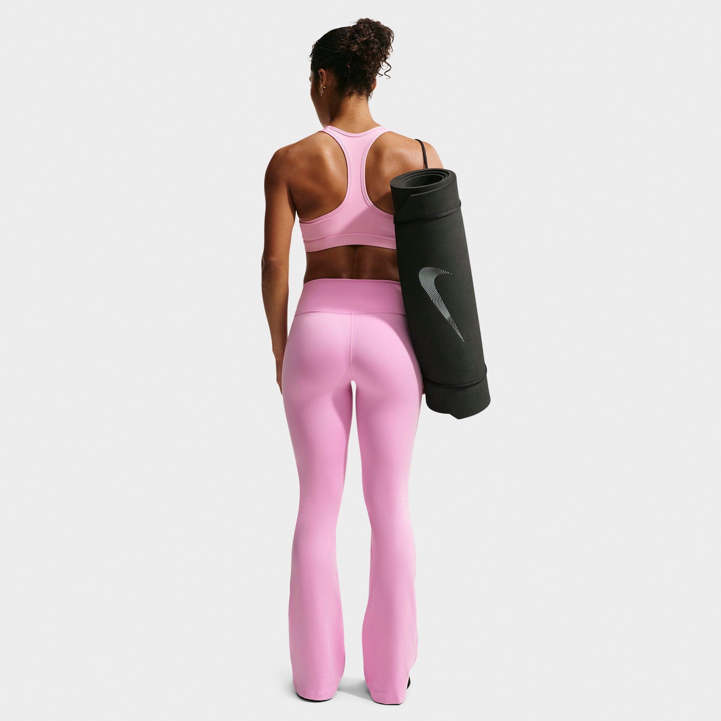 Women's Nithtke One High-Waisted Flared Leggings - Pink Rise/White