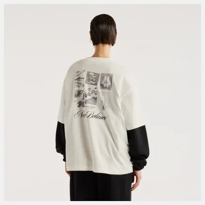 New Balance Pressed Flowers Memories Oversized T-Shirt, WT6289QPSST