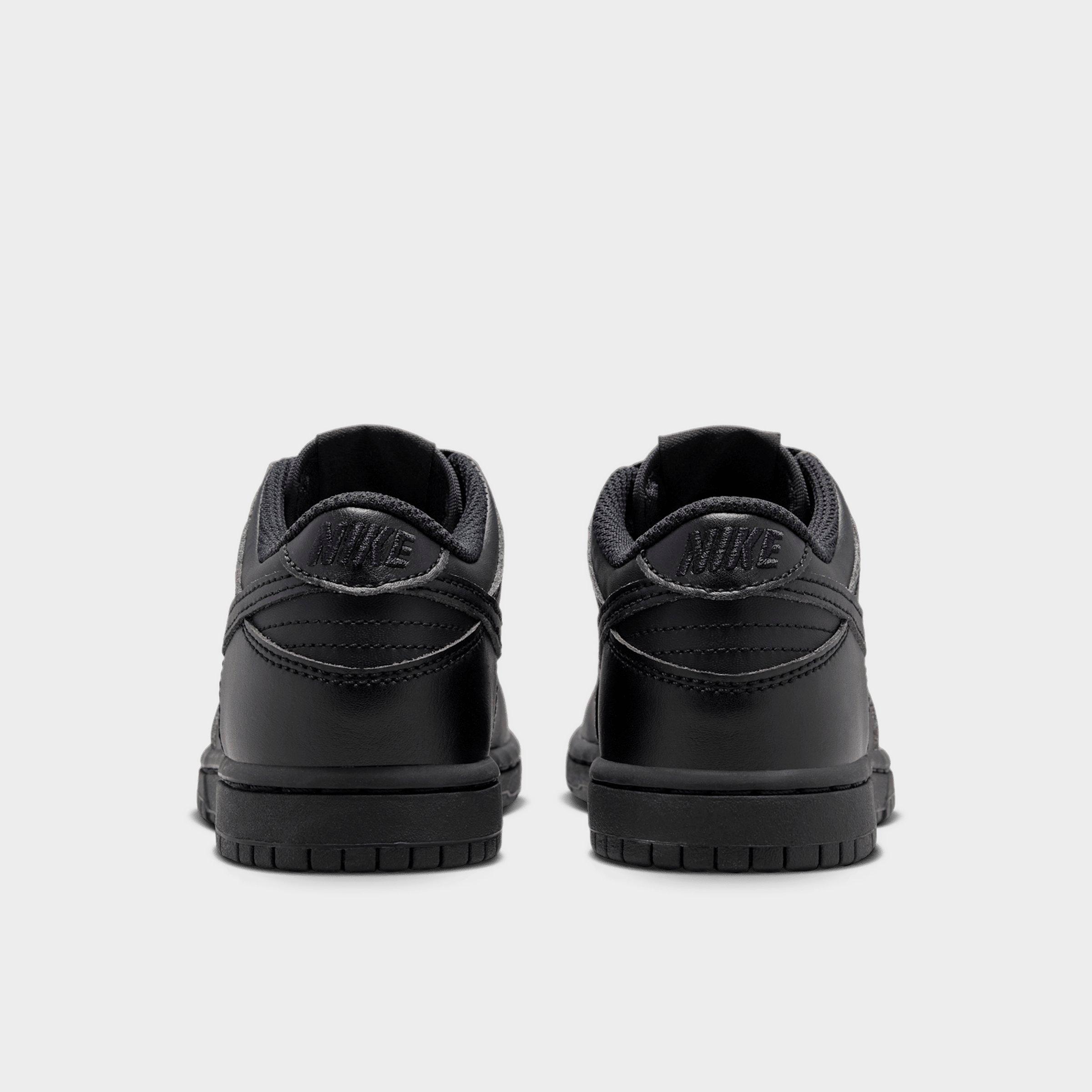 Little Kids' Nithtke Dunk Low Casual Shoes - Part 1 - Black - Back view