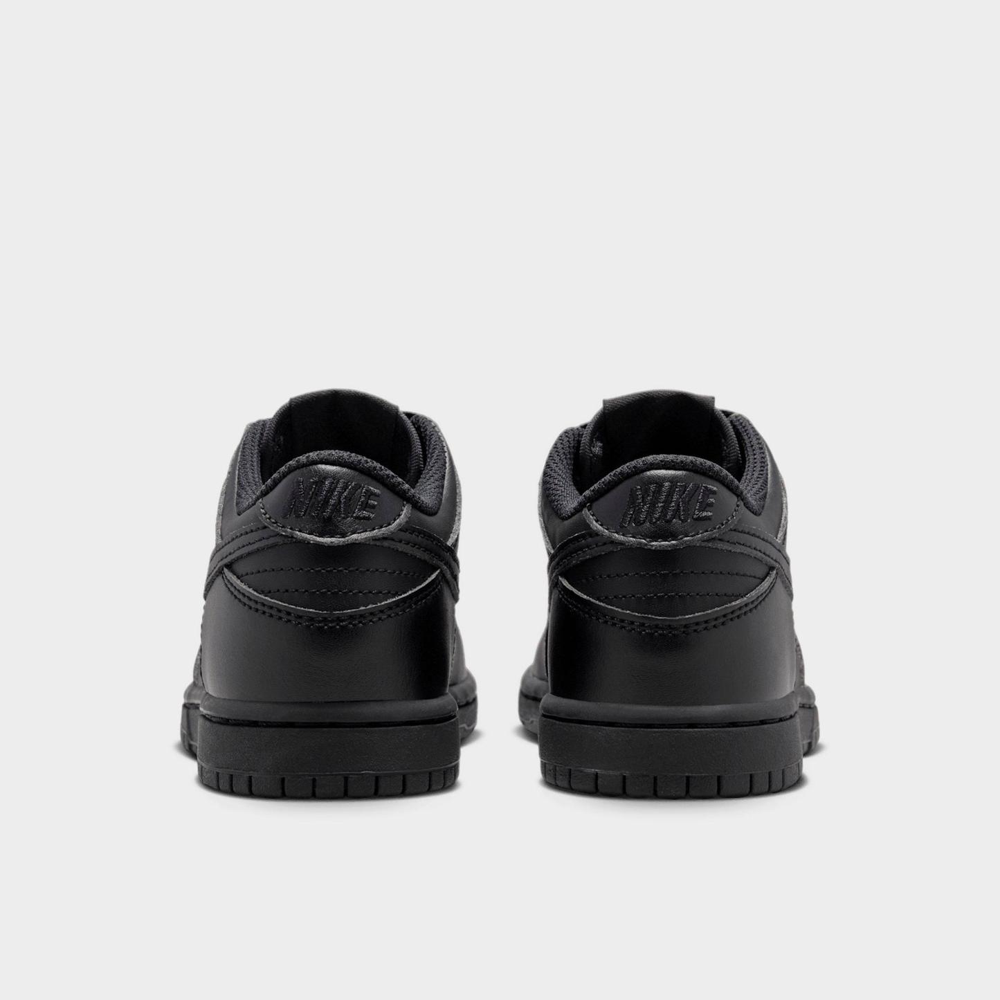 Little Kids' Nithtke Dunk Low Casual Shoes - Part 1 - Black - Back view
