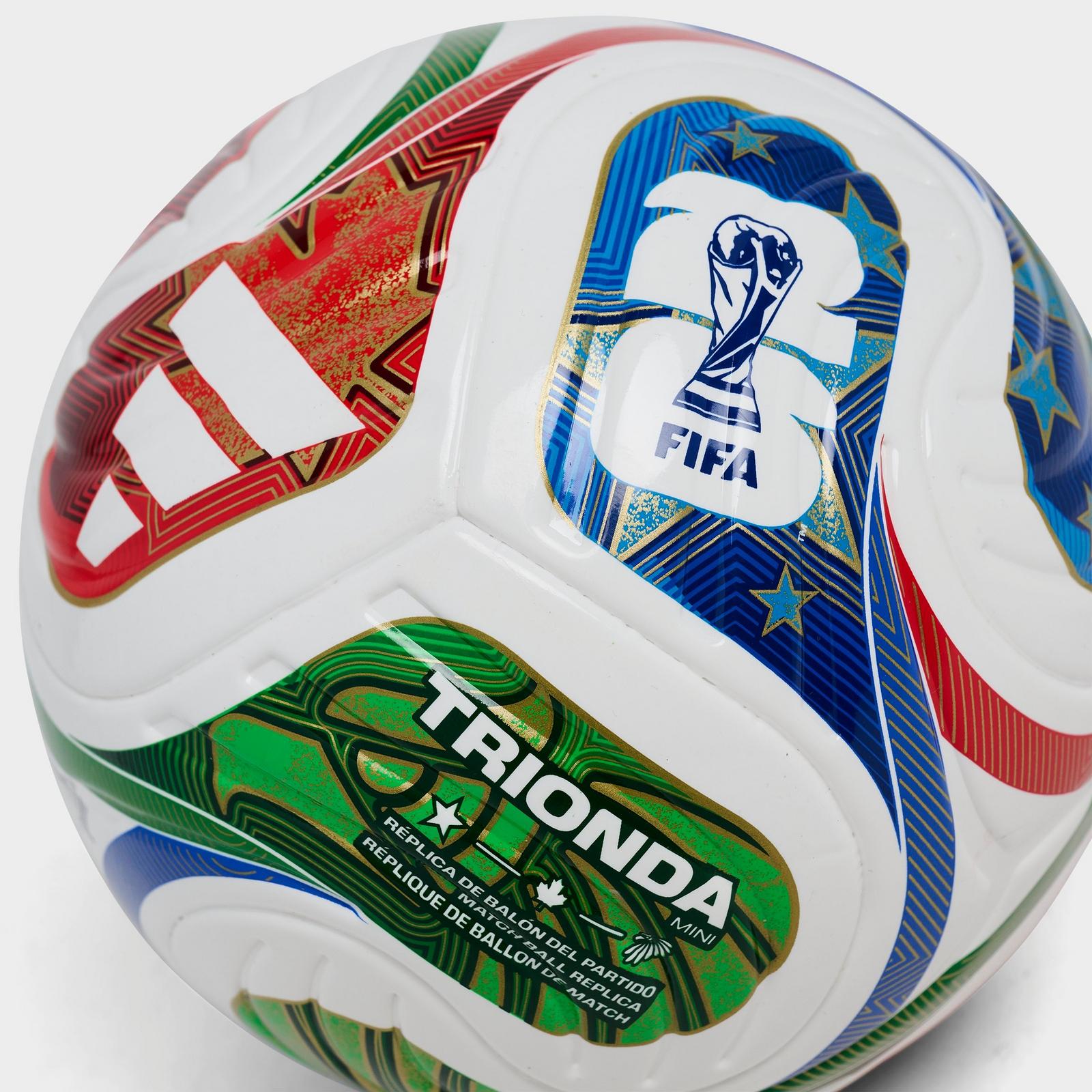 adidas FIFA World Cup 26 Trionda Mini Soccer Ball - White/Team Royal Blue/Solar Blue/Power Red - view 5