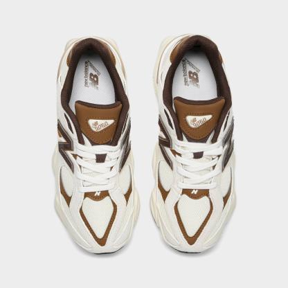 Big Kids' New Balance 9060 Casual Shoes - Breakfast Tea/Angora - view 5