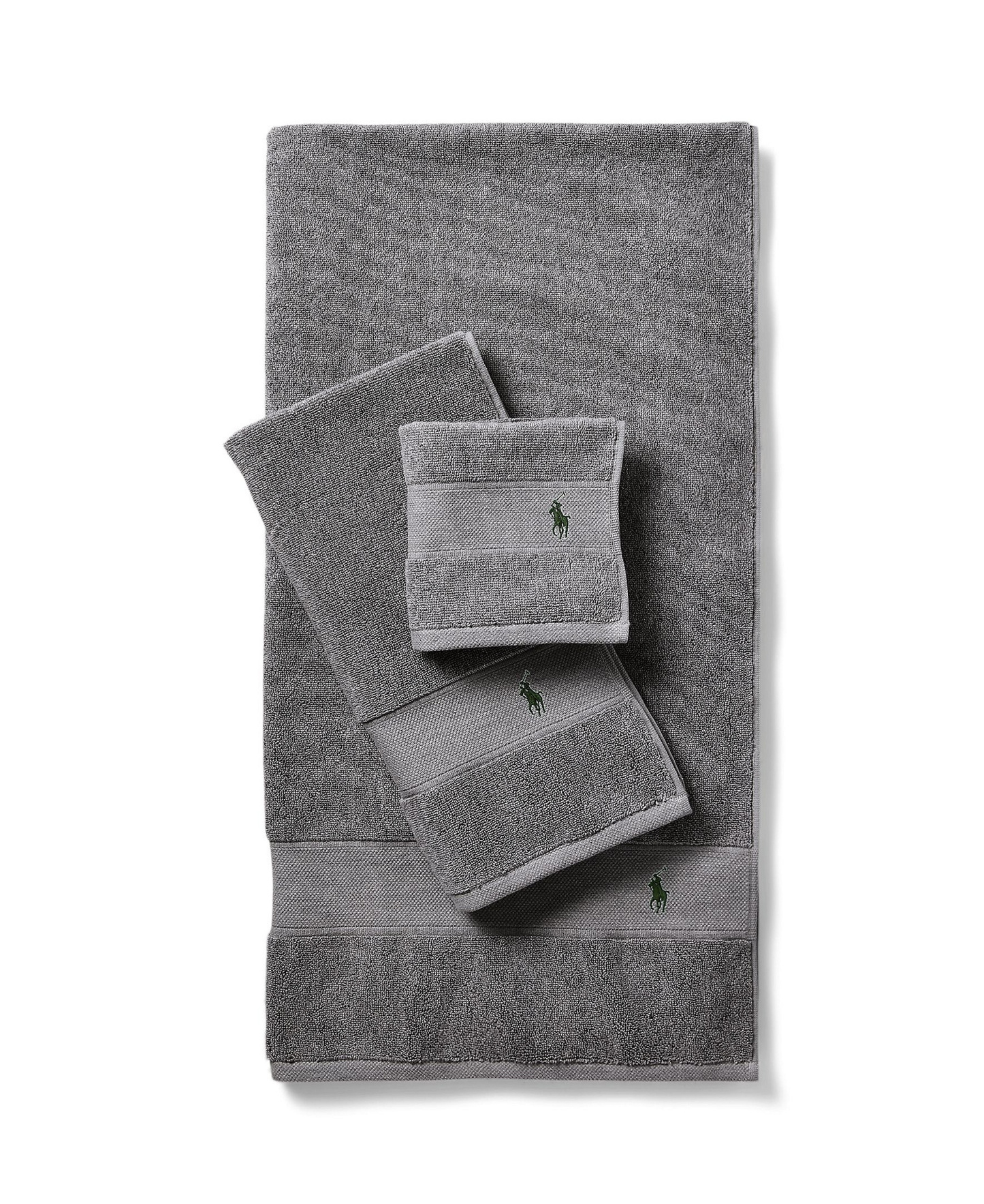 Polo Ralph Lauren Polo Player Cotton Bath Towel, 58" x 30" - Barclay Heather