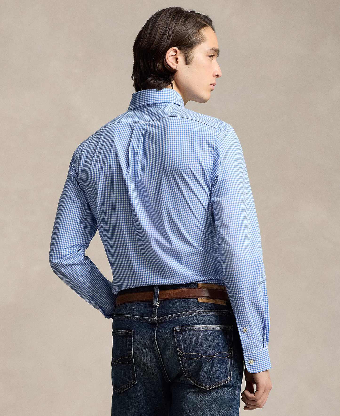 Polo Ralph Lauren Men's Stretch Poplin Shirt - Blue/White Check