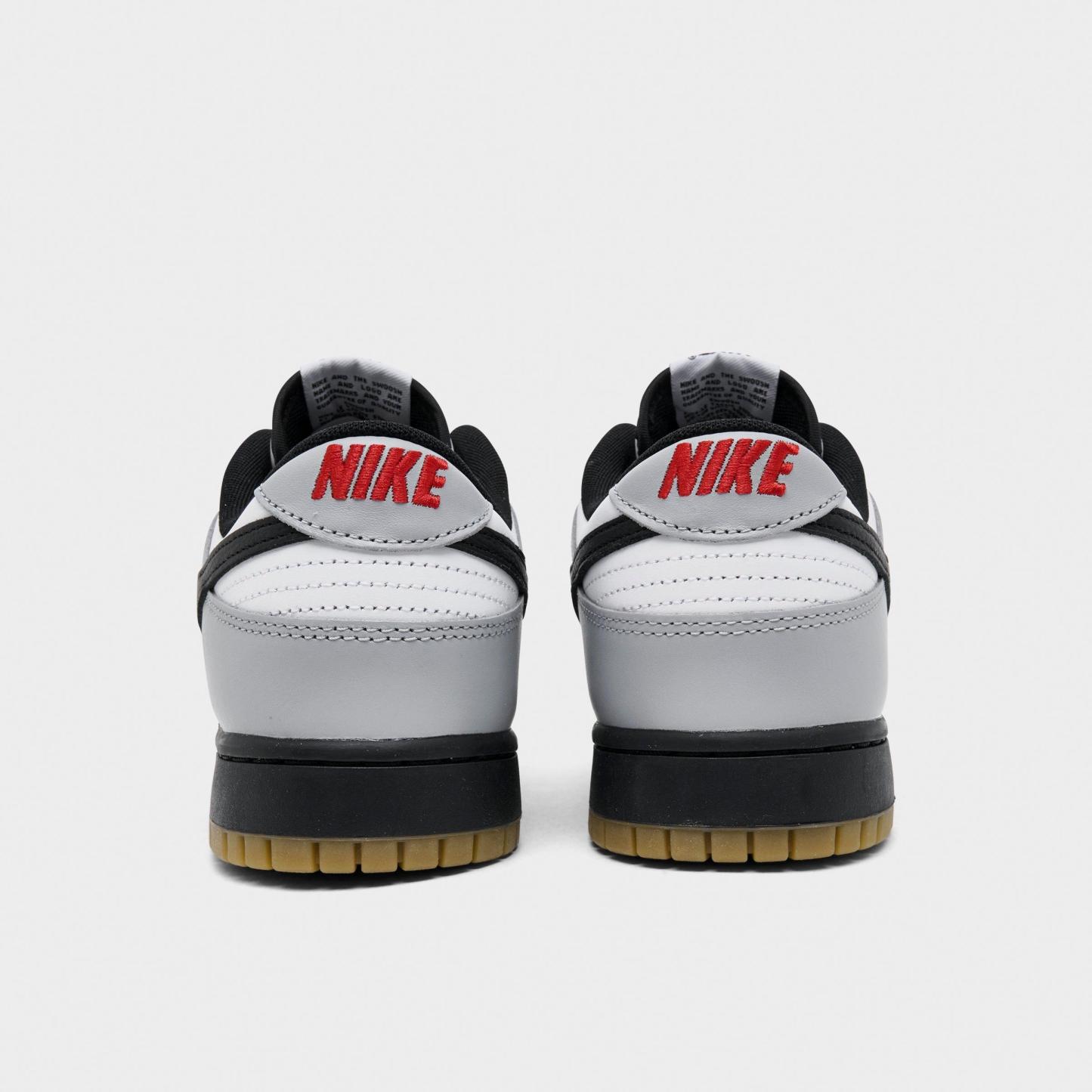 Men's Nithtke Dunk Low Retro Casual Shoes - Part 1 - White/Black/Wolf Grey/Gum Light Brown - Back view