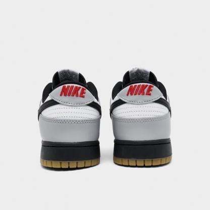 Men's Nithtke Dunk Low Retro Casual Shoes - Part 1 - White/Black/Wolf Grey/Gum Light Brown - Back view
