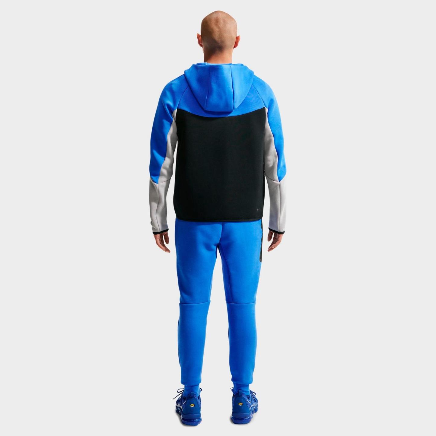Men's Nike Tech Fleece Windrunner Full-Zip Hoodie - Obsidian/Black (HV0949-453)