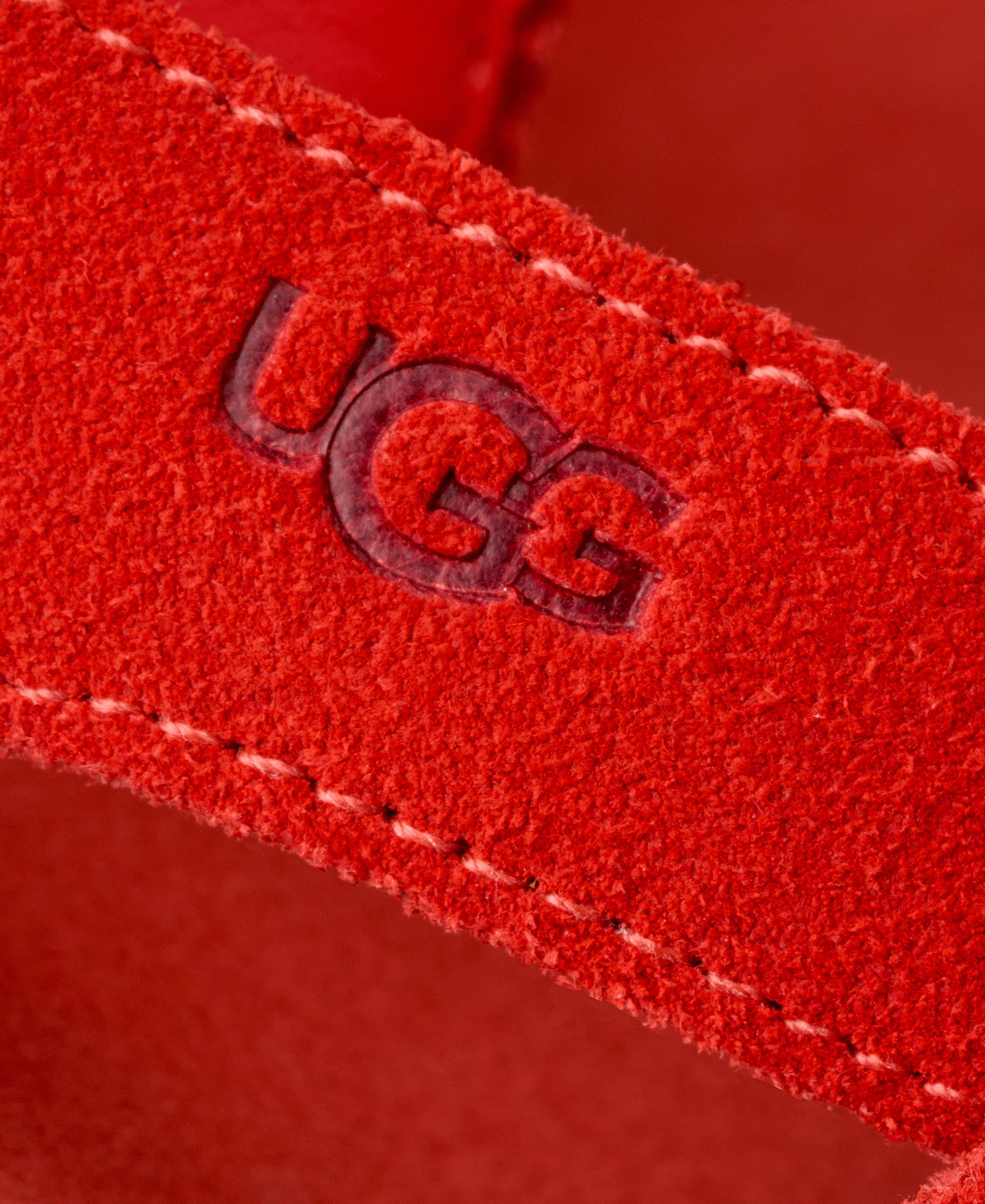 UGG® Women's GoldenGaze Open Toe Flat Sandals - Red Pepper