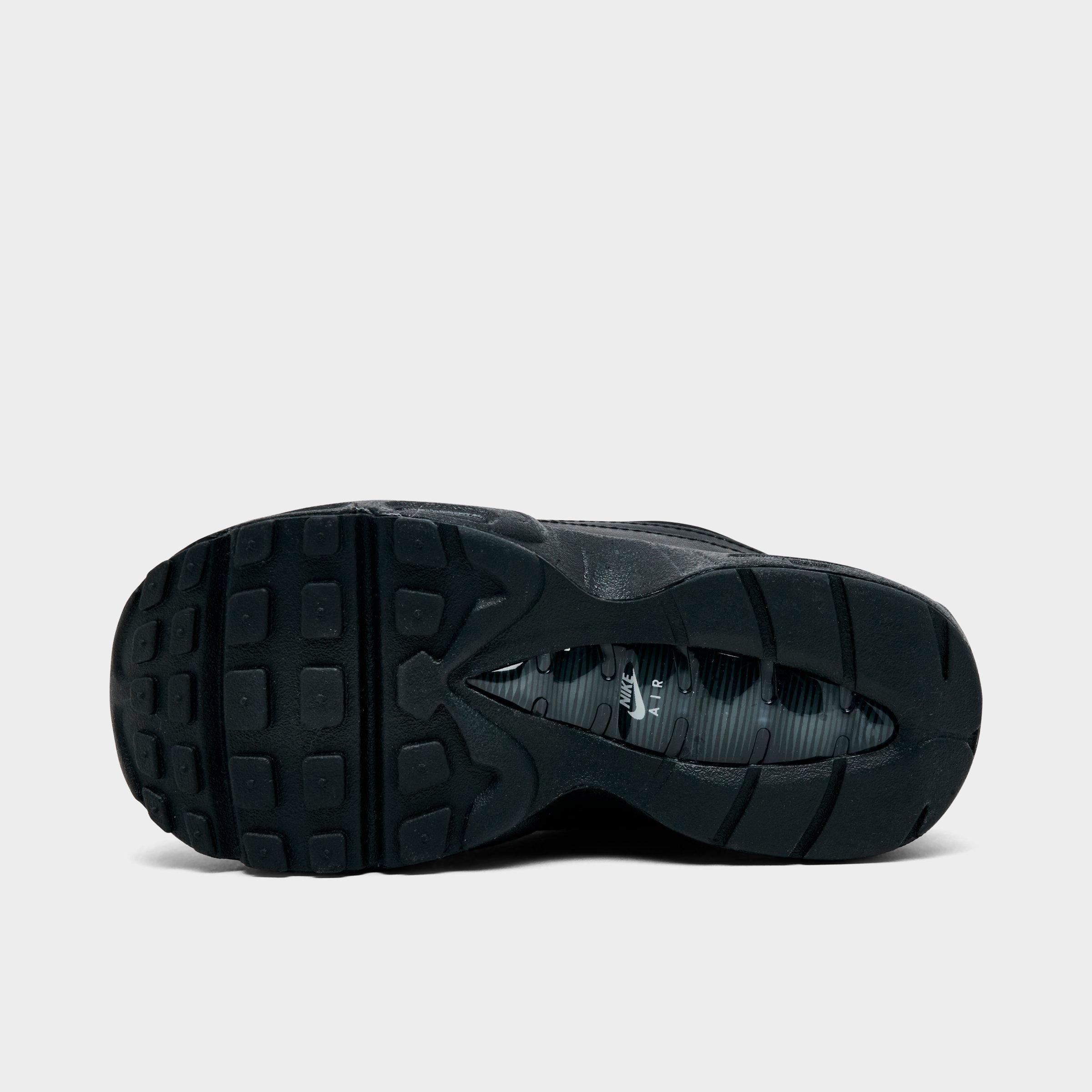 Kids' Toddler Nithtke Air Max 95 Recraft Casual Shoes - Black/Black/Black/Anthracite - Bottom view