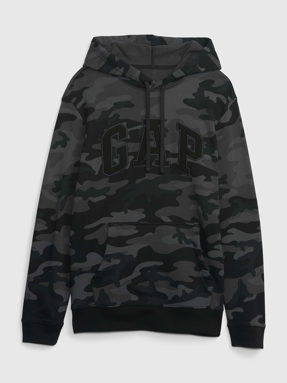 Adult VintageSoft Arch Logo Hoodie - black camo