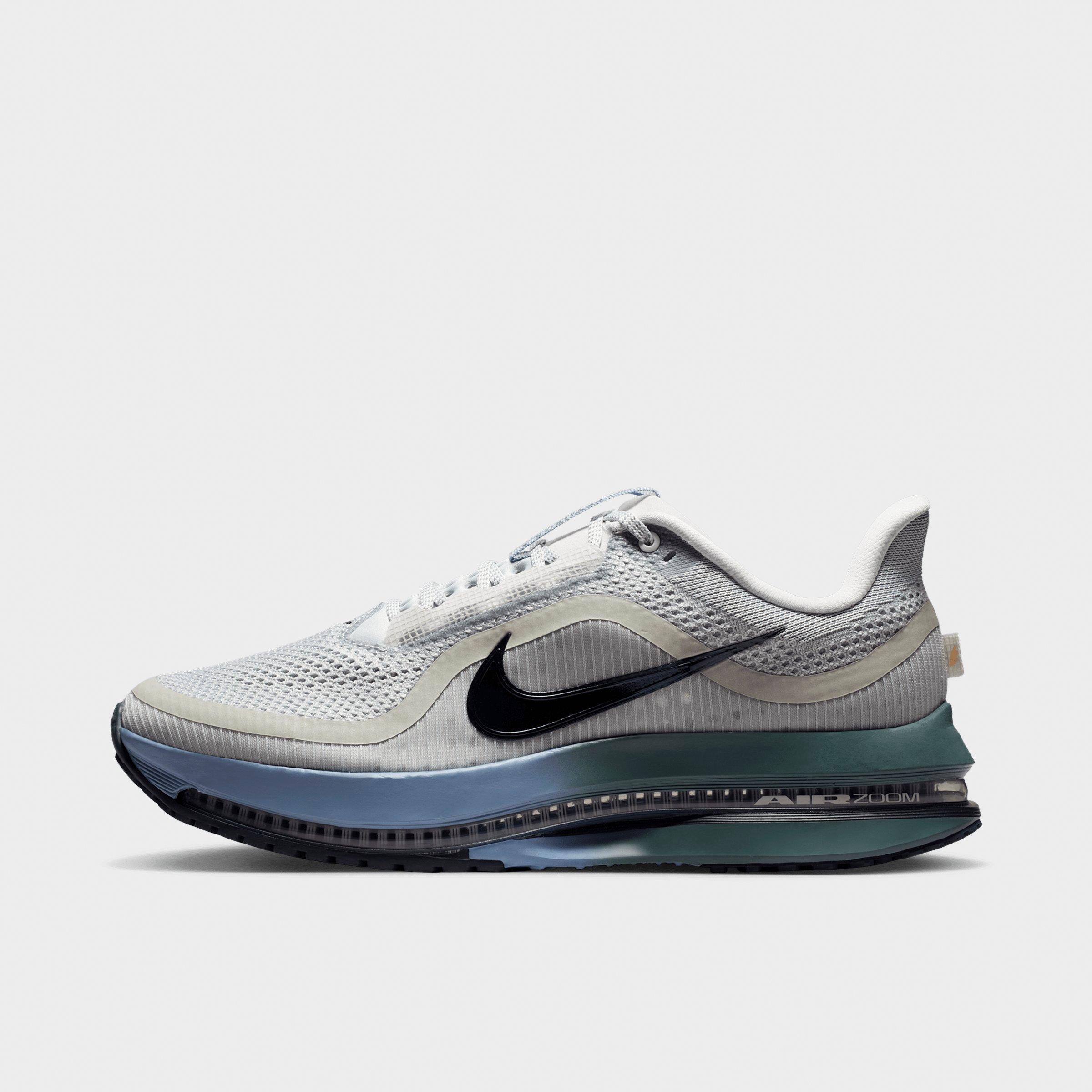 Men's Nithtke Pegasus Premium Running Shoes - Part 1 - Grey Mist/Mineral Slate/Work Blue/Dark Obsidian - Left shoe facing left. Outside of the shoe.