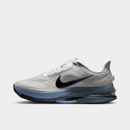 Men's Nithtke Pegasus Premium Running Shoes - Part 1 - Grey Mist/Mineral Slate/Work Blue/Dark Obsidian - Left shoe facing left. Outside of the shoe.