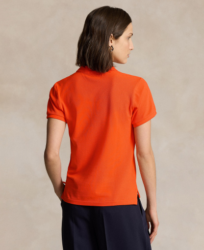 Polo Ralph Lauren Women's Classic-Fit Mesh Polo Shirt - Sailing Orange