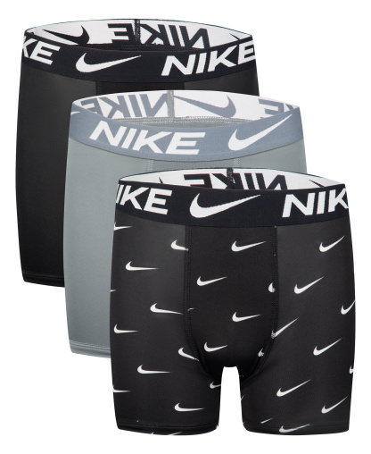Nike Boys' 8-20 Essential Dri-FIT Boxer Briefs, 3-Pack - Gray/Black