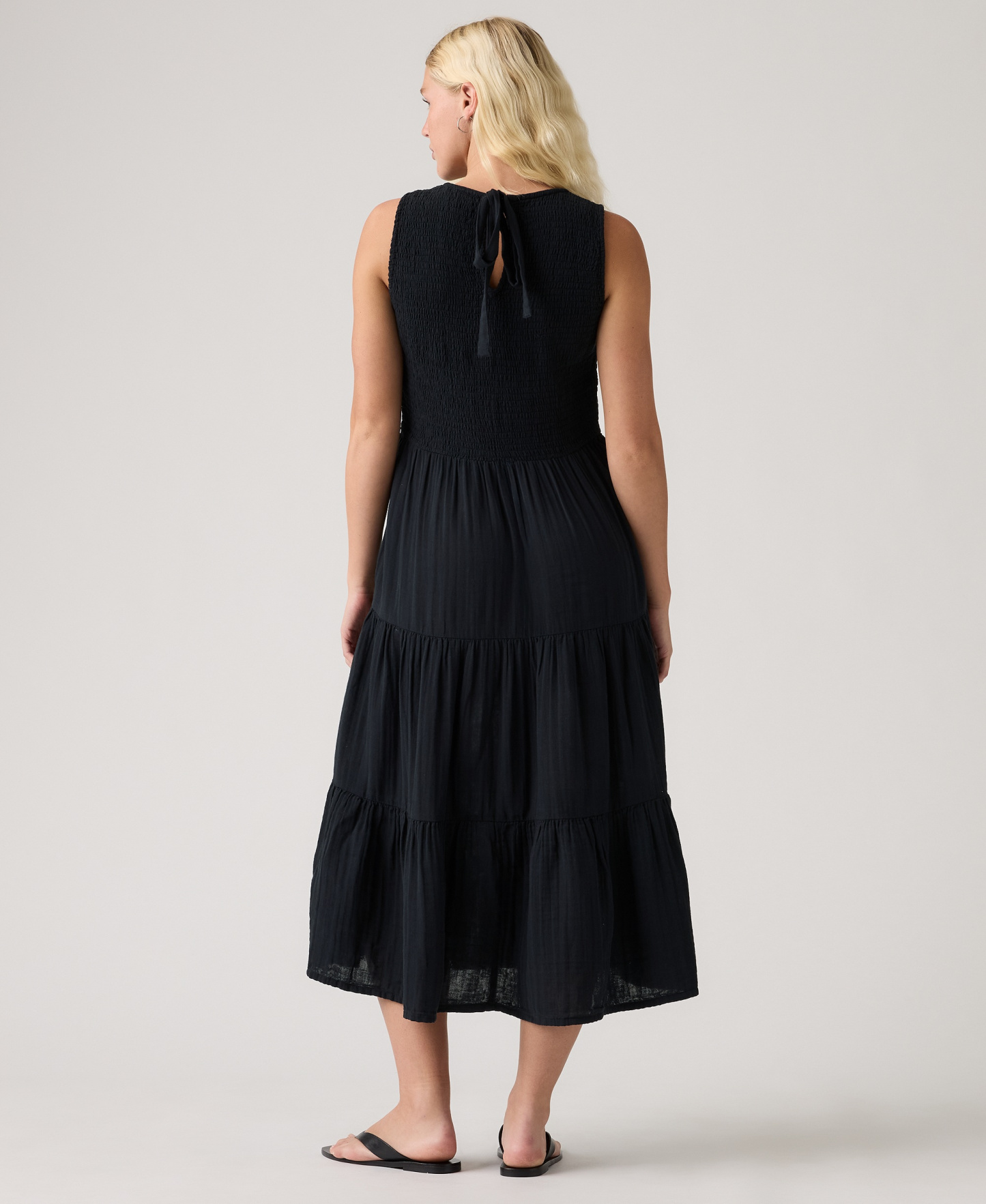 Levi's Women's Cely Smocked Tiered Dress - Anthracite Night