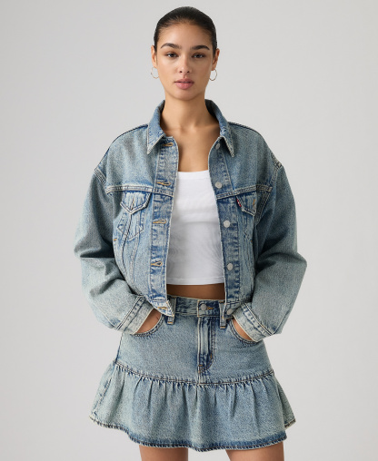 Levi's Women's Shrunken '90s Trucker Jacket - Todays Trip Trucker