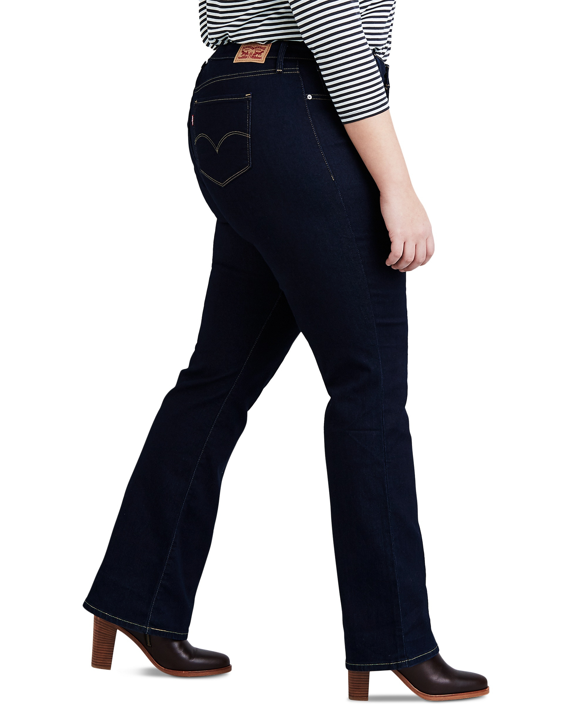 Levi's 315 Shaping Mid Rise Lightweight Bootcut Jeans - Darkest Sky