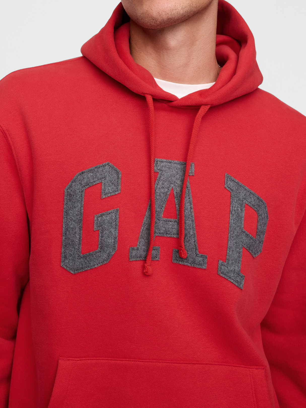 Adult VintageSoft Arch Logo Hoodie - Modern red