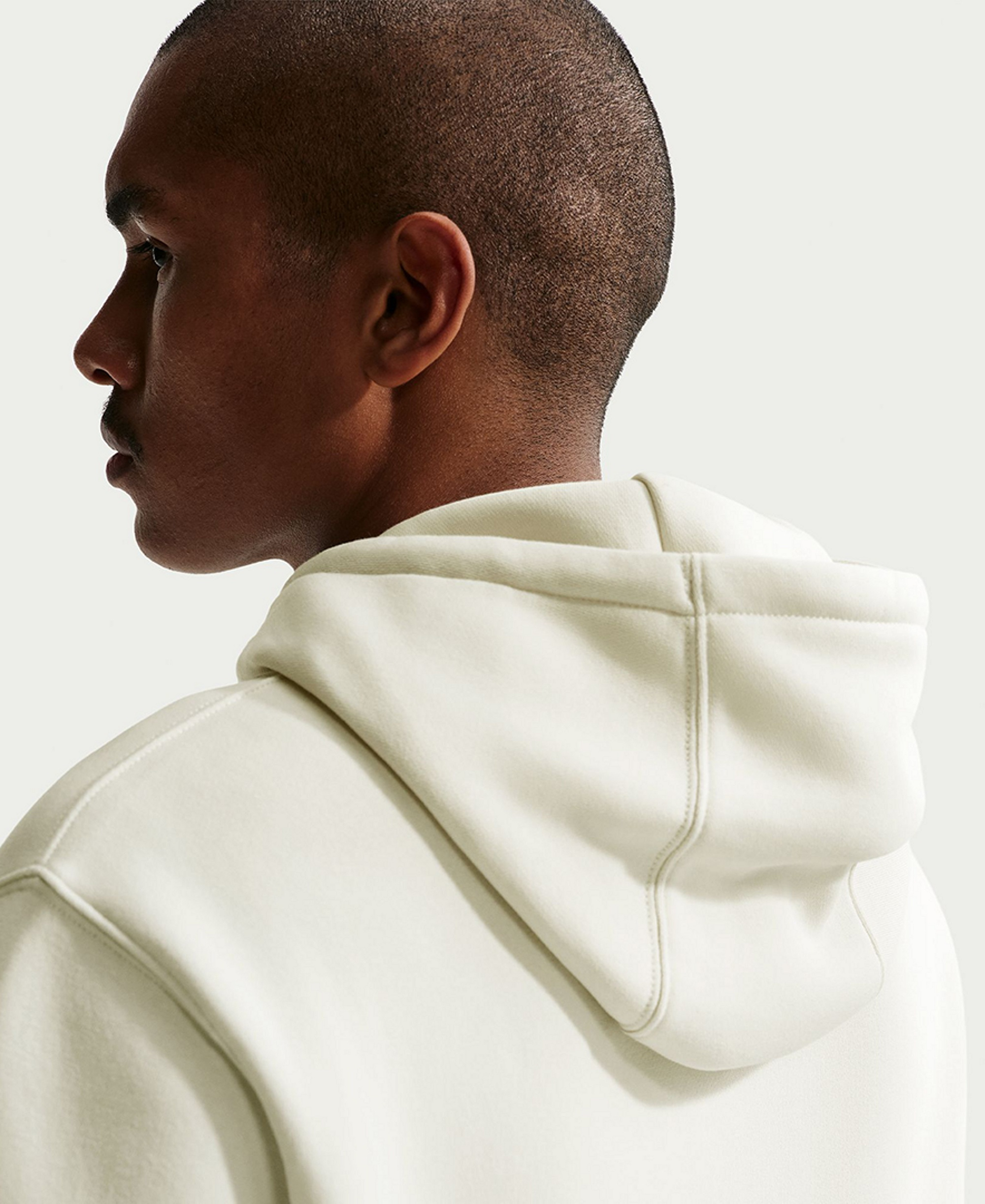 Nike Men's Embroidered Logo Relaxed-Fit Sweatshirt - Cream
