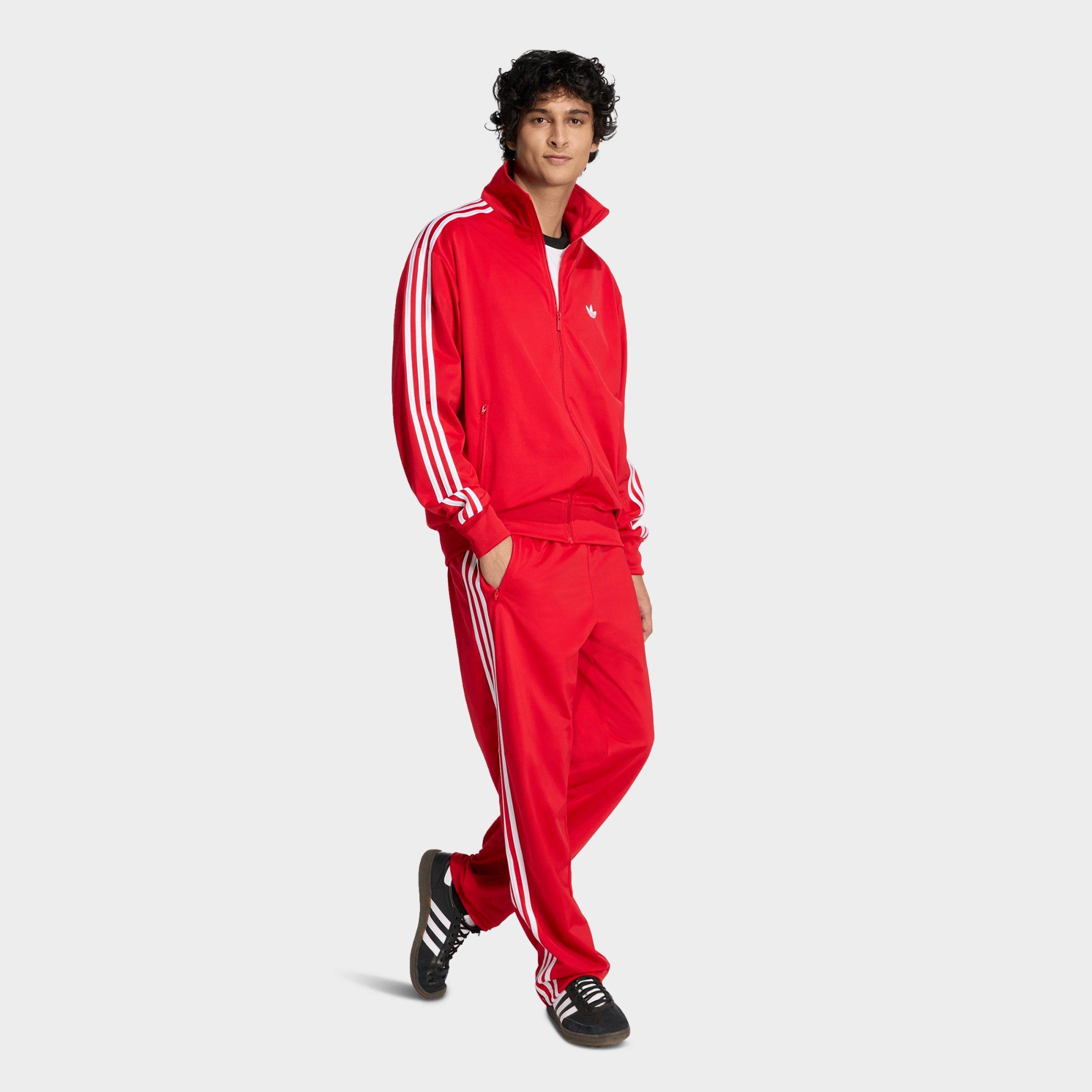 Men's adidas Originals adicolor Sport Firebird Full-Zip Track Jacket - Better Scarlet