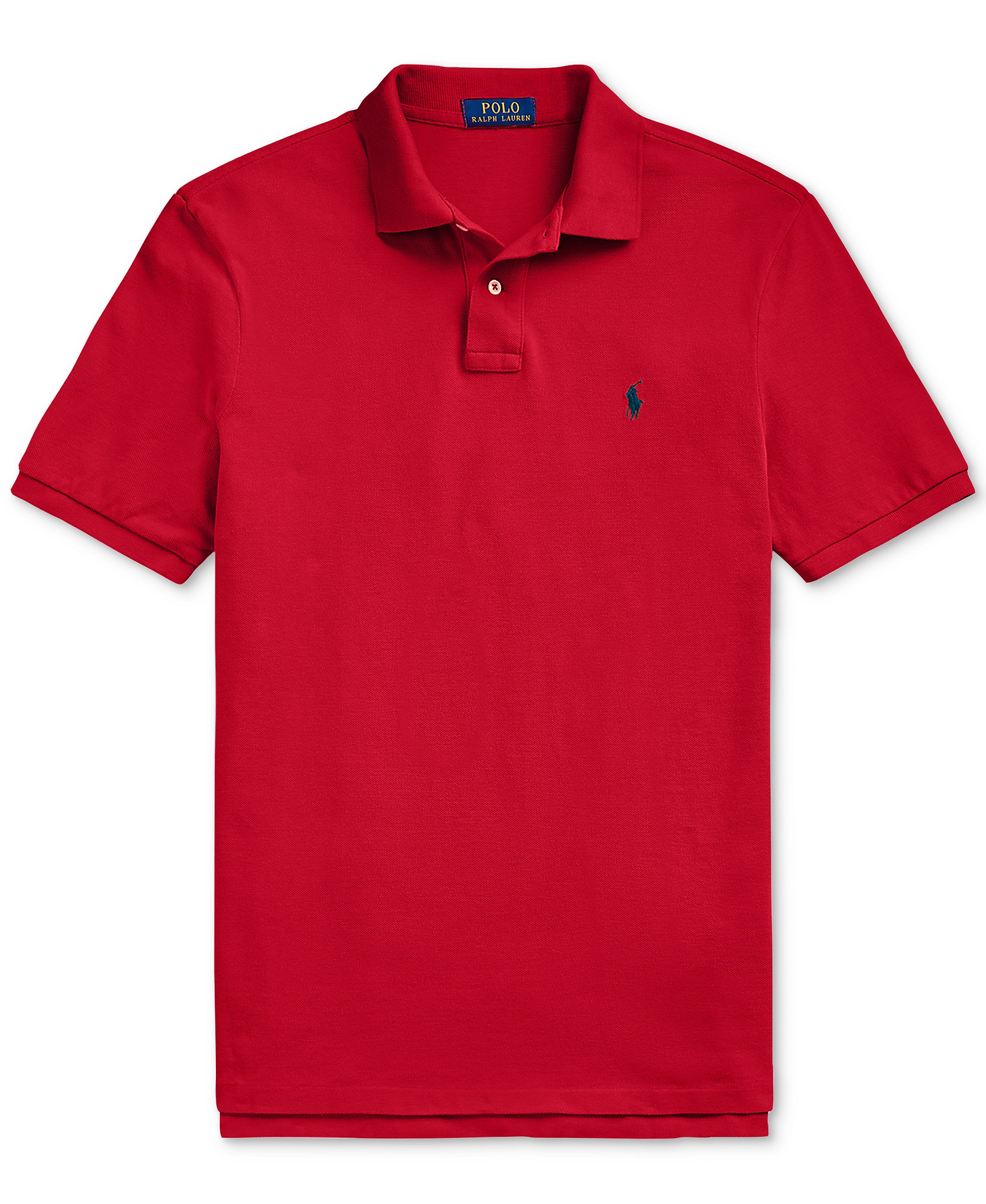 Polo Ralph Lauren Men's Classic-Fit Mesh Polo Shirt - Red/Navy