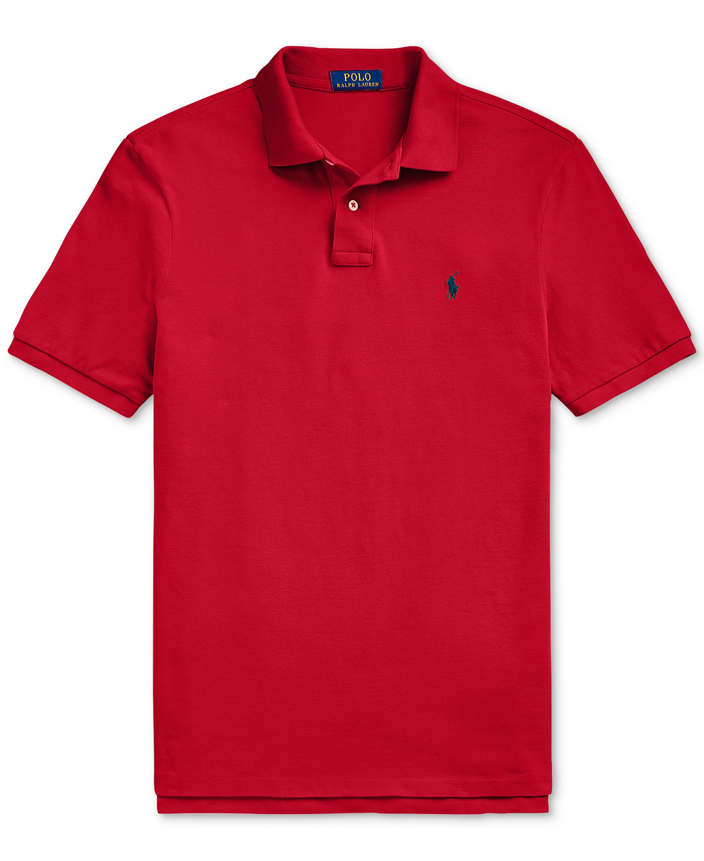Polo Ralph Lauren Men's Classic-Fit Mesh Polo Shirt - Red/Navy