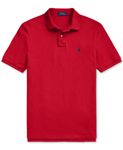 Polo Ralph Lauren Men's Classic-Fit Mesh Polo Shirt - Red/Navy