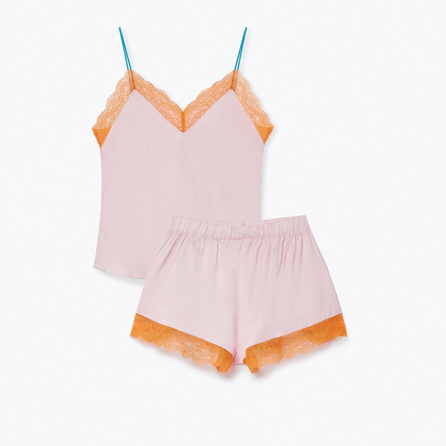 Kurt Geiger London Dora Larsen Cami And Shorts Set - Pink