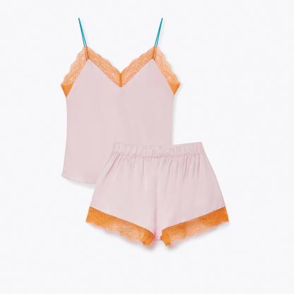 Kurt Geiger London Dora Larsen Cami And Shorts Set - Pink