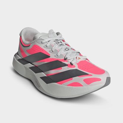 Women's adidas Adizero EVO SL Exo Running Shoes - Part 1 - Grey/Iron Metallic/Grey One - Both shoes facing left
