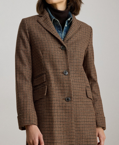 Lauren Ralph Lauren Women's Single-Breasted Walker Coat, Created for Macy's - Legacy Check