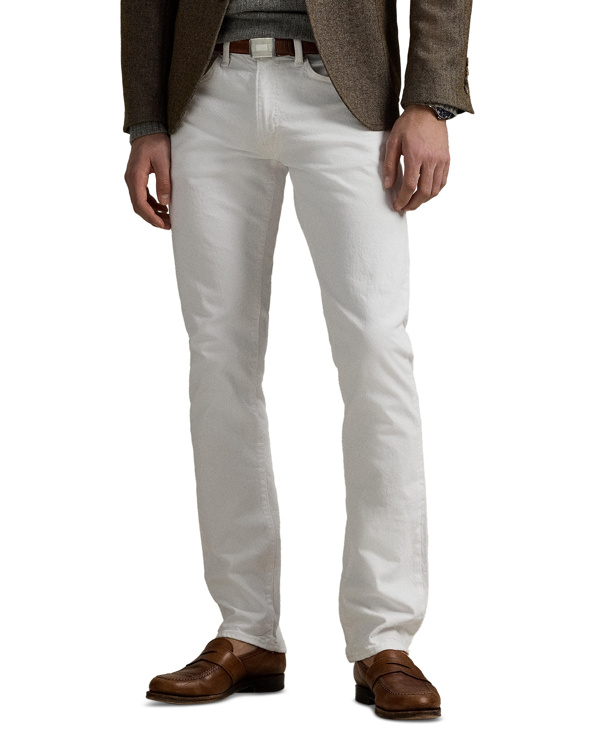 Polo Ralph Lauren Men's Varick Slim Straight Jeans - New Hudson White