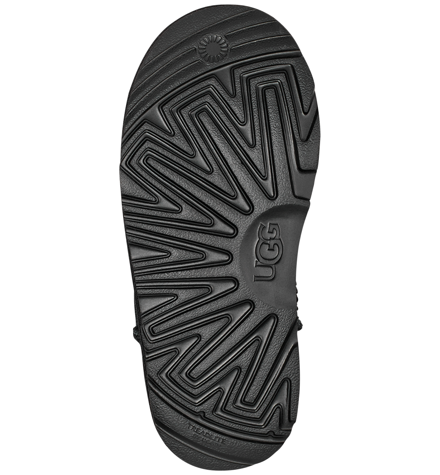 UGG® Kids Classic Ultra Mini Twinface Sheepskin Booties - Black