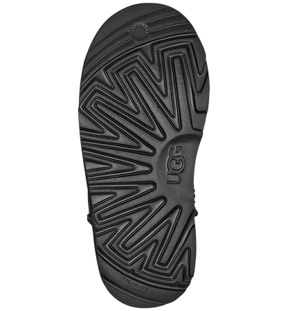 UGG® Kids Classic Ultra Mini Twinface Sheepskin Booties - Black