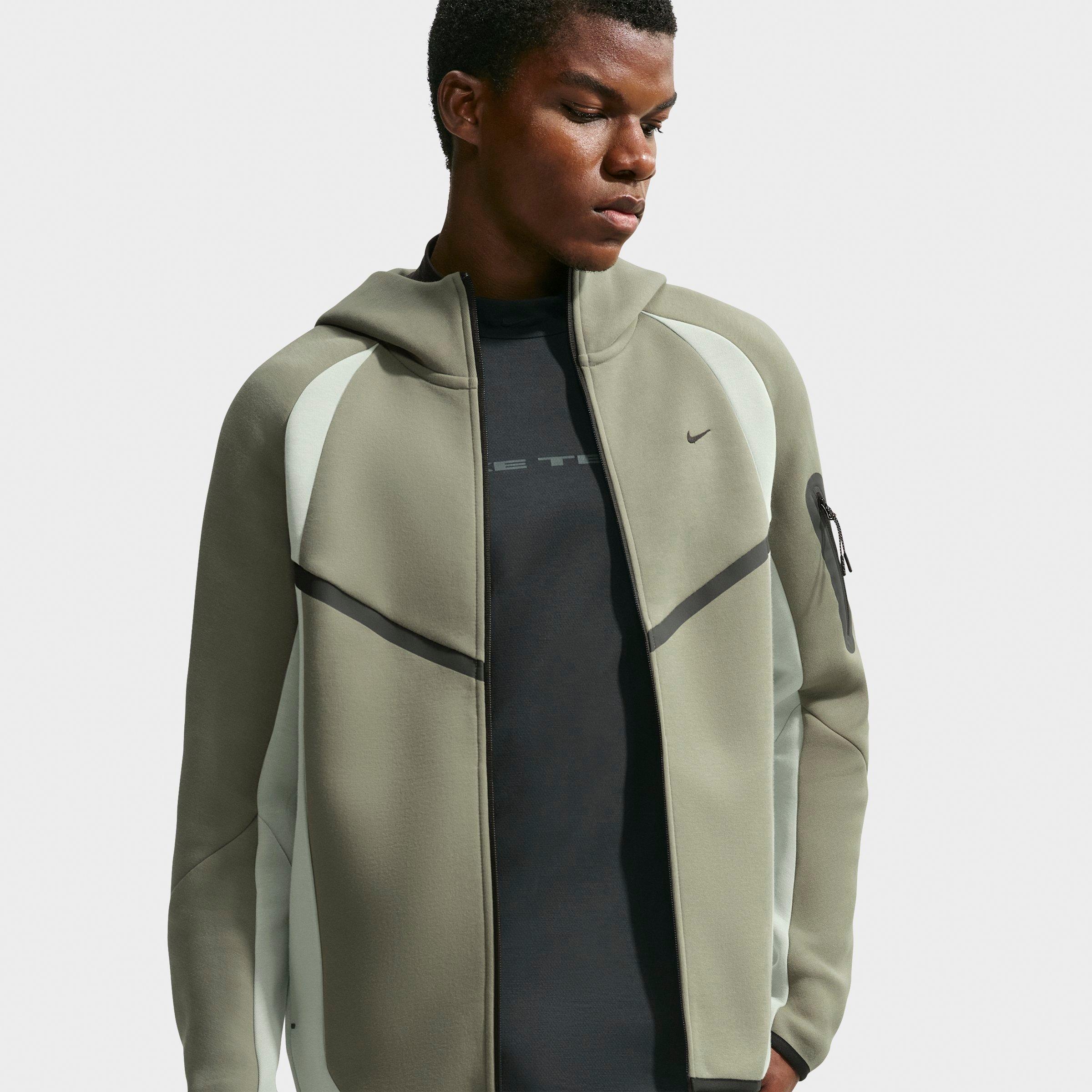 Men's Nithtke Tech Fleece Pro Windrunner Full-Zip Jacket - Silver Sage/Jade Horizon/Black