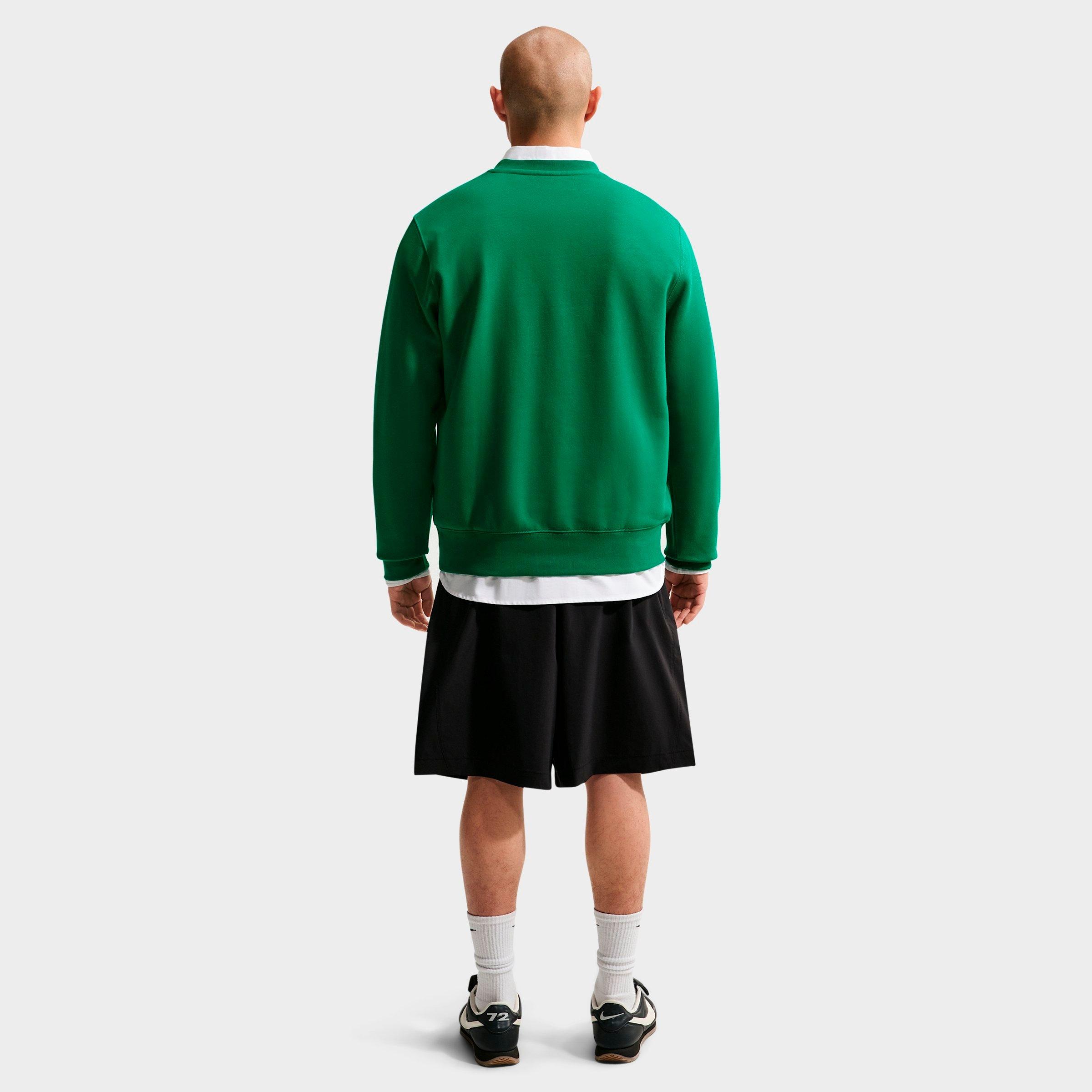 Men's Nithtke Club Fleece Premium Crewneck Sweatshirt - Malachite/White