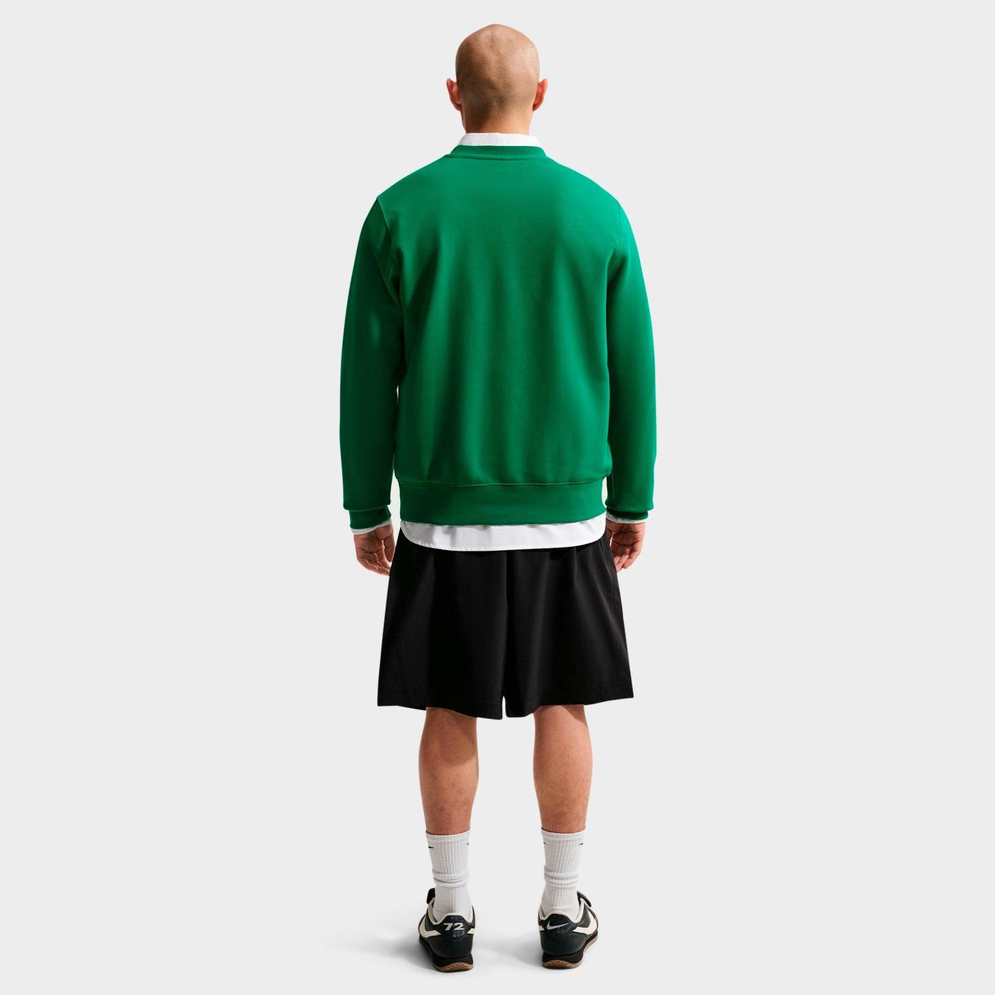 Men's Nithtke Club Fleece Premium Crewneck Sweatshirt - Malachite/White