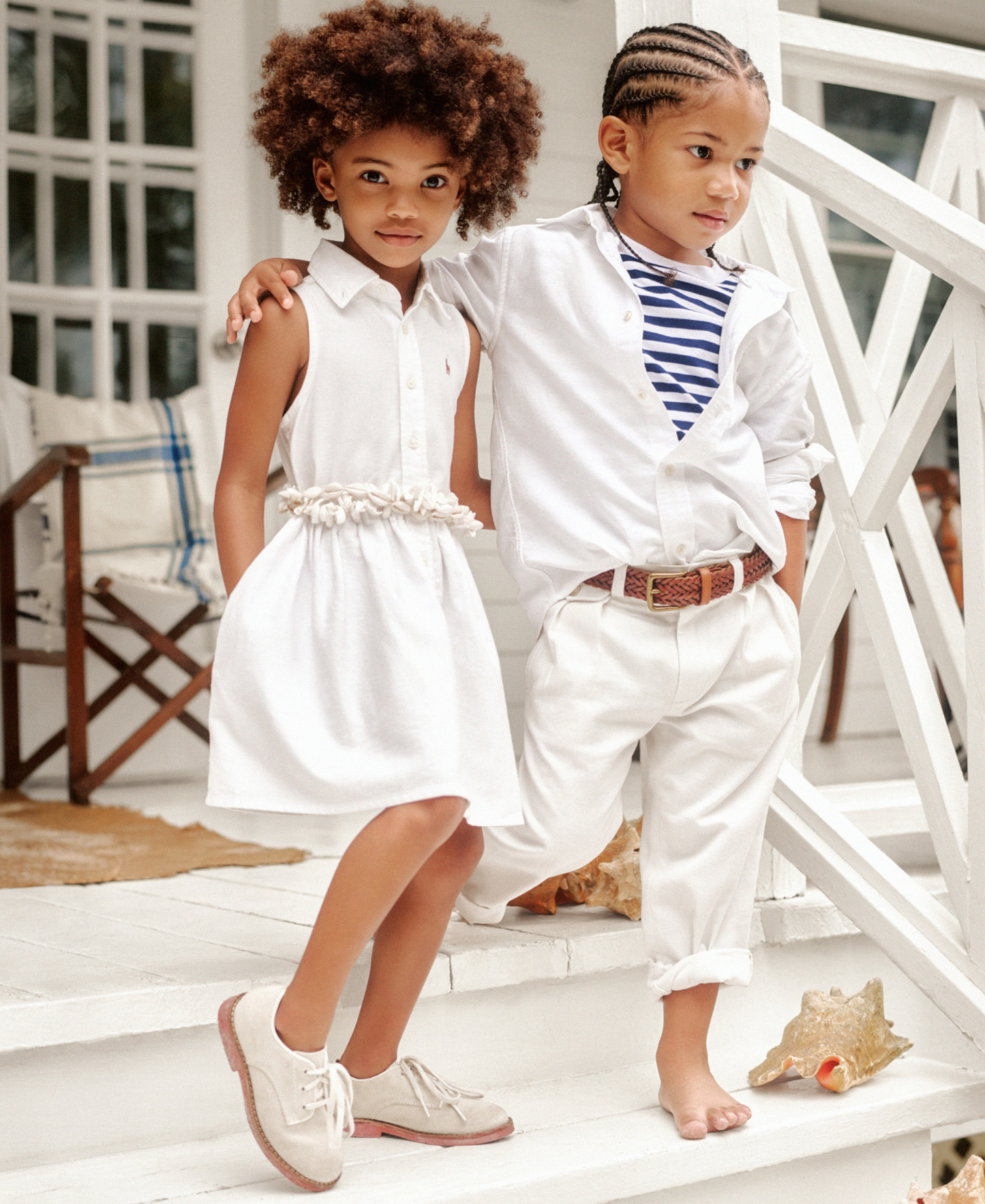Polo Ralph Lauren Boys' 2-7 Straight-Fit Twill Pant - White