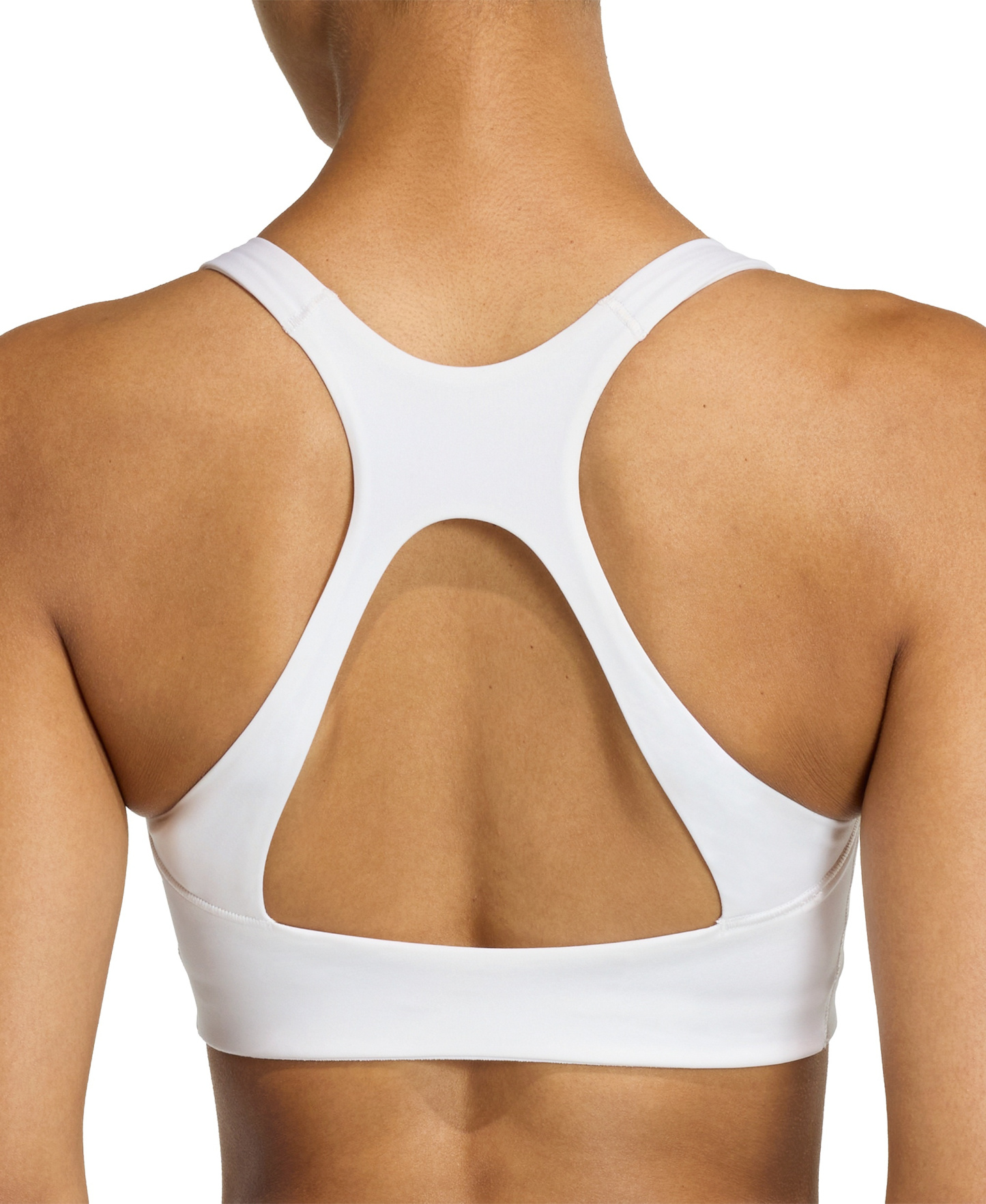 adidas Women's Workout Square Neck Support Bra - White