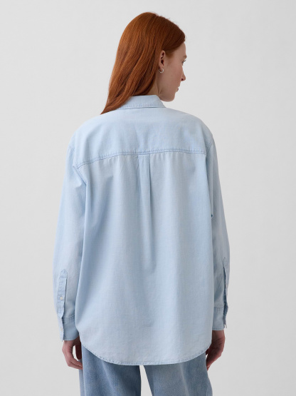 Denim Big Shirt - Light wash