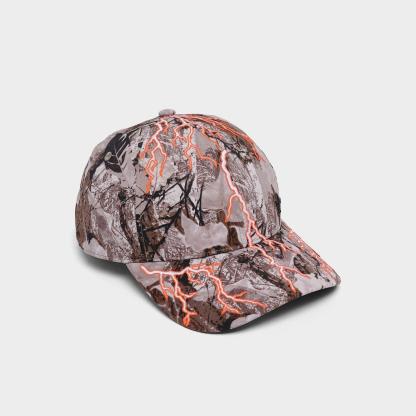 adidas Lightning Six Panel Strapback Hat - Camo
