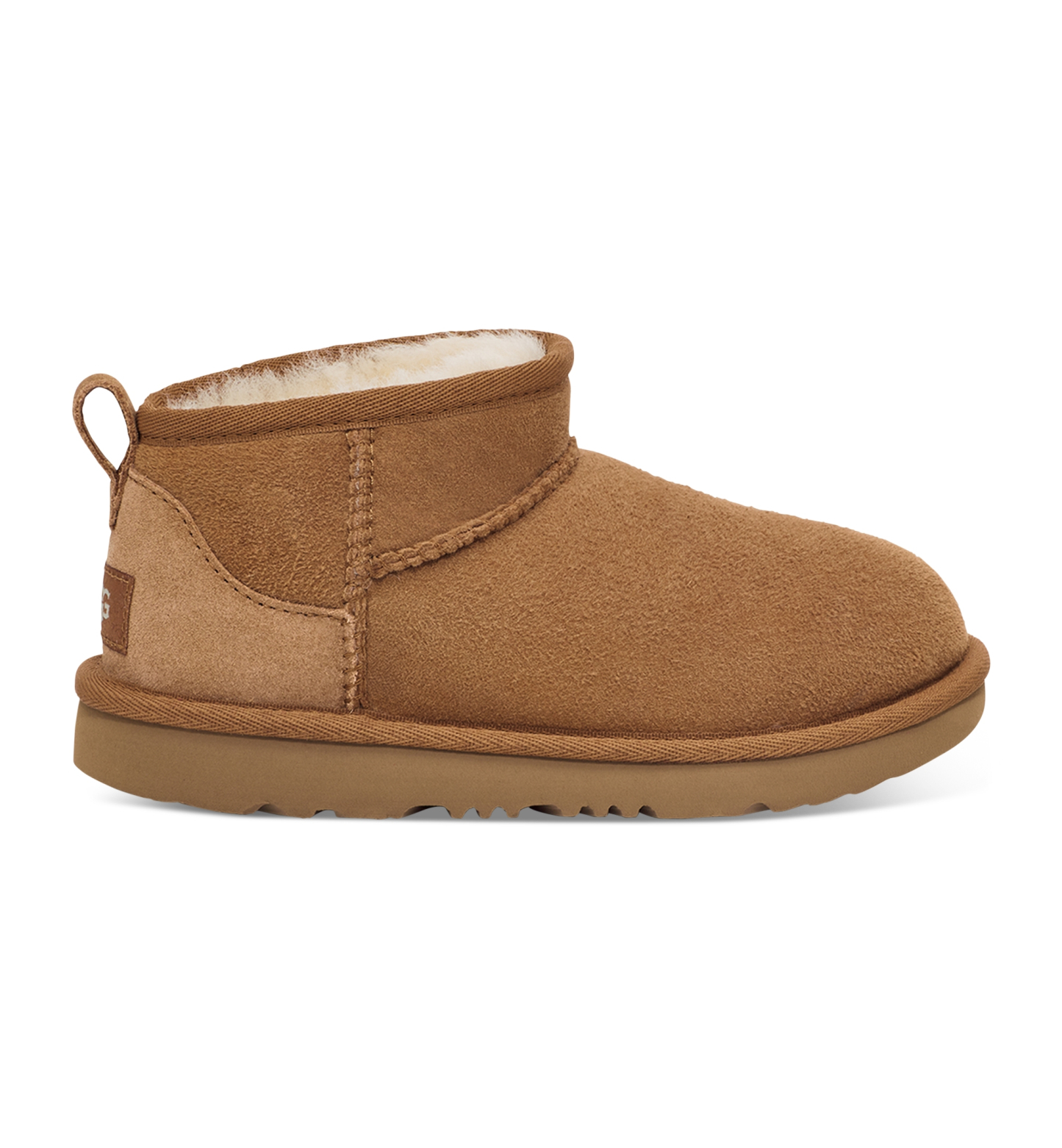 UGG® Kids Classic Ultra Mini Twinface Sheepskin Booties - Chestnut