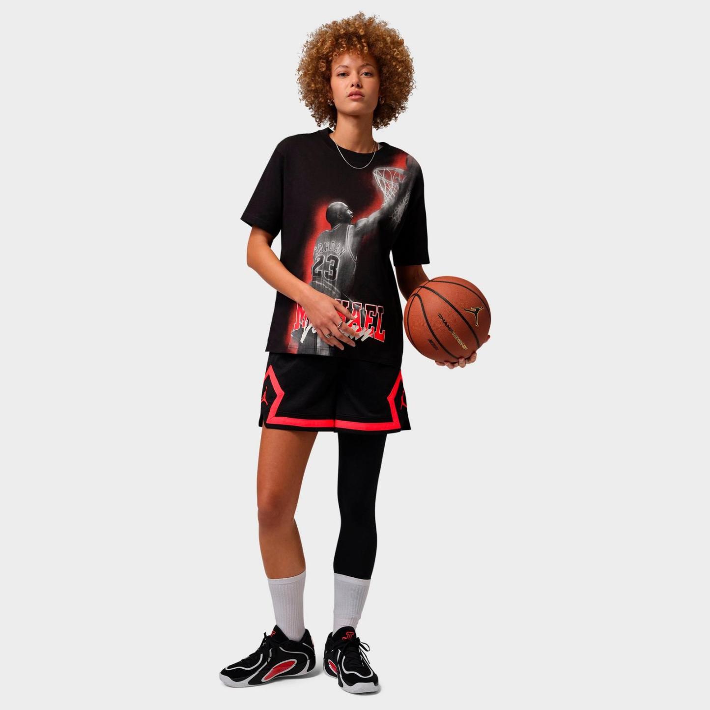 Women's Jordan Sport 4" Diamond Basketball Shorts - Black/Infrared 23 - view 2
