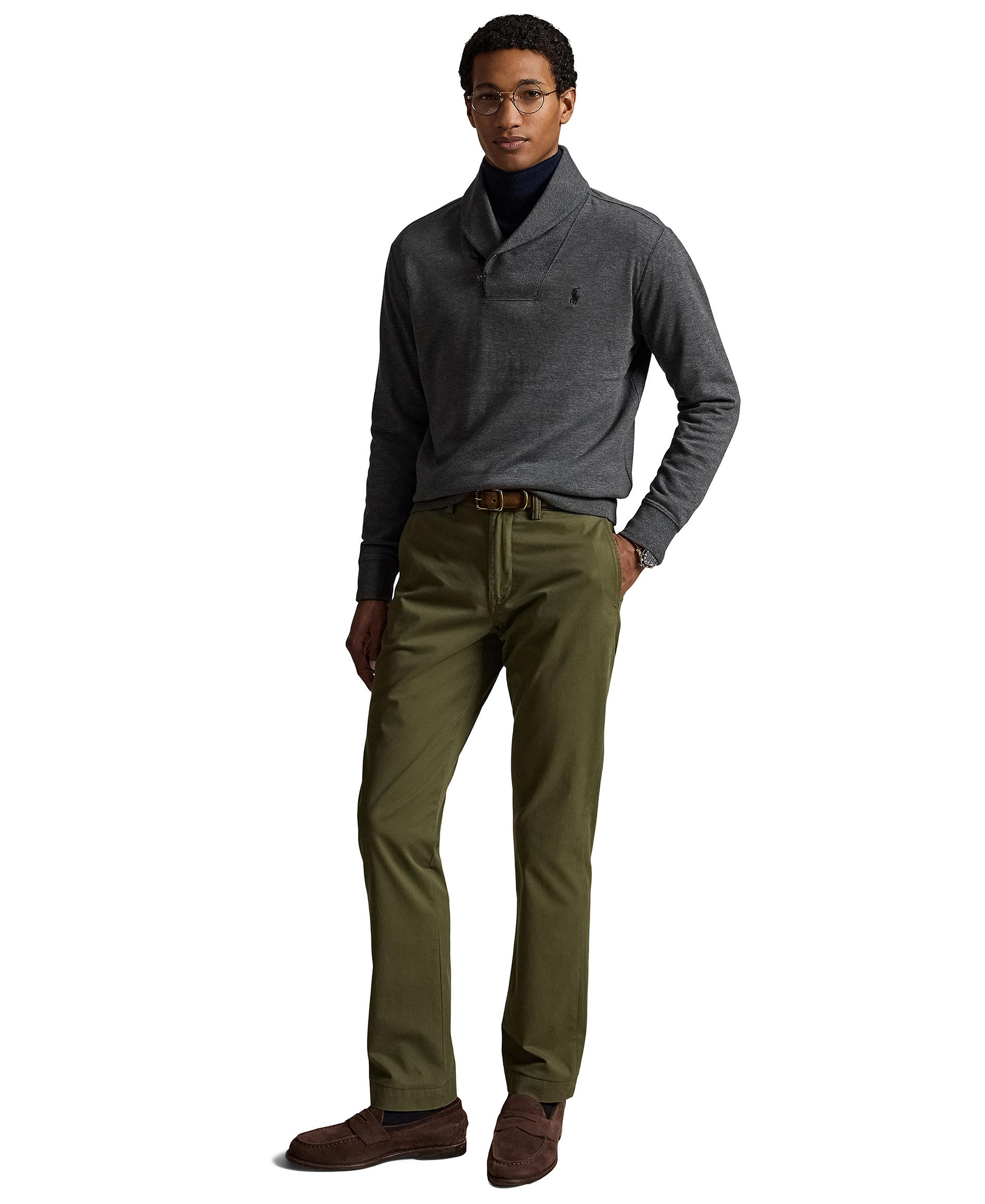 Polo Ralph Lauren Men's Straight-Fit Stretch Chino Pants - Canopy Olive