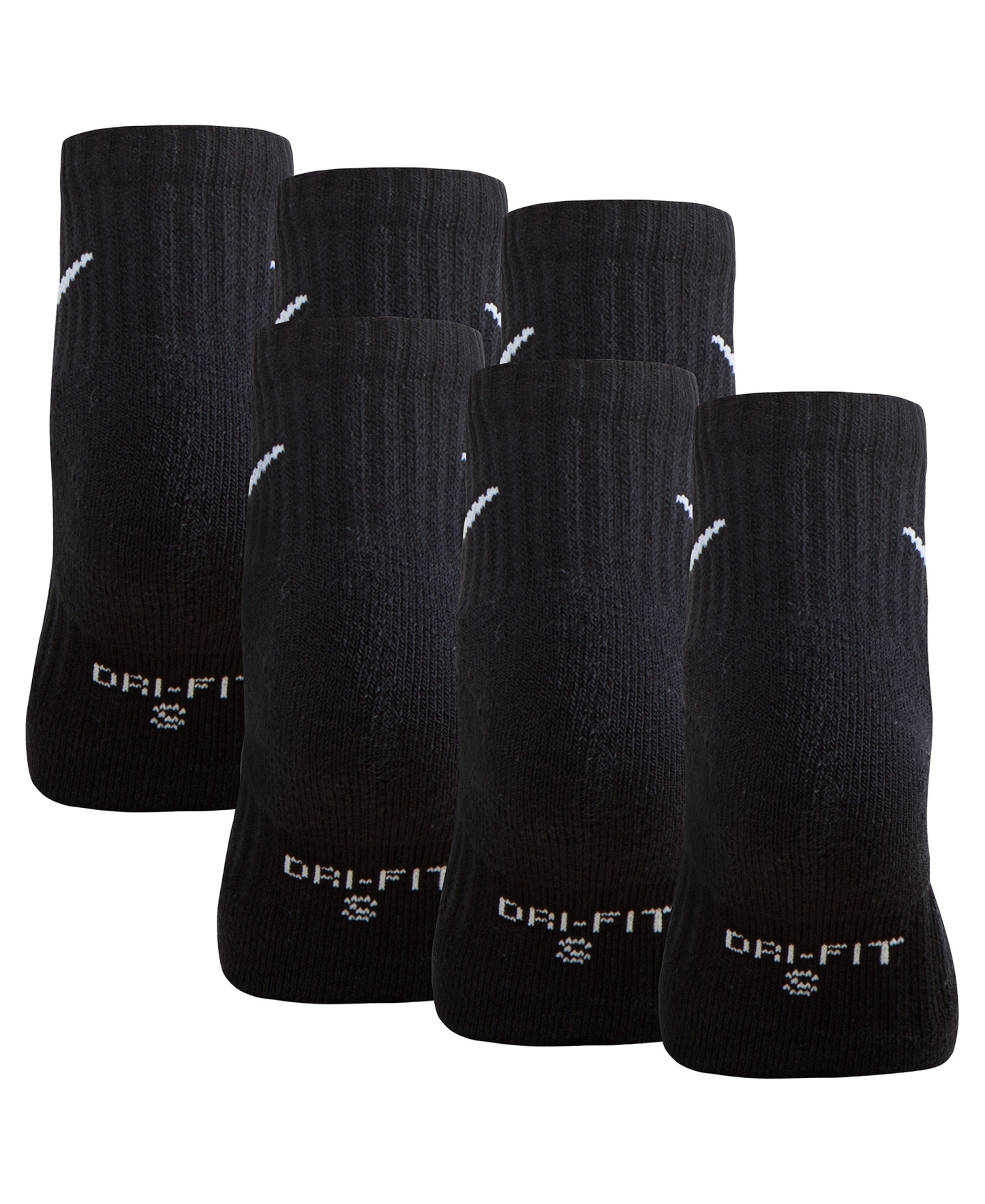 Nike Boys' 4-7 Ankle Socks, 6-Pack - Black