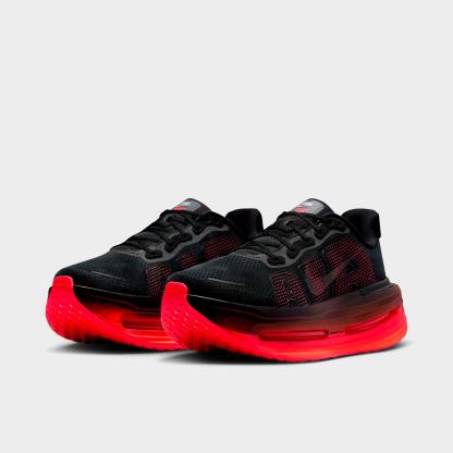 Men's Nithtke Vomero Premium Running Shoes - Black/Black/Bright Crimson - Both shoes facing left