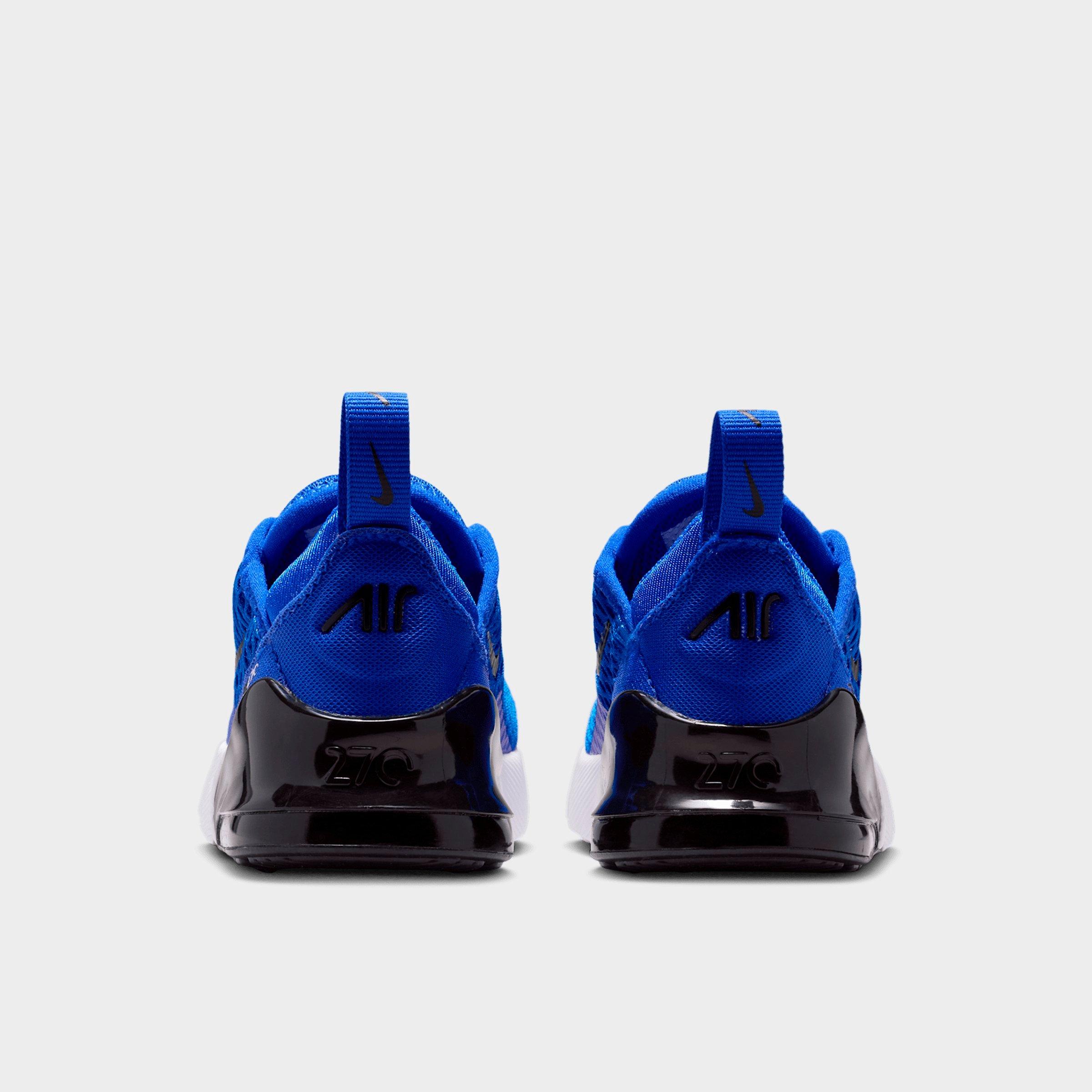 Kids' Toddler Nithtke Air Max 270 Casual Shoes - Racer Blue/White/Black - Back view