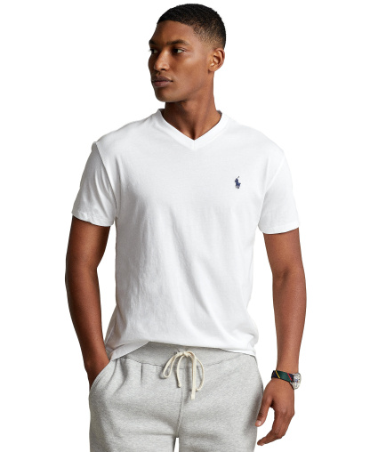 Polo Ralph Lauren Men's Classic-Fit V-Neck T-Shirt - White