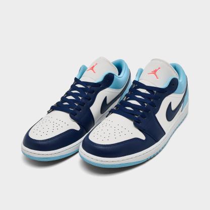 Men's Air Jordan Retro 1 Low Casual Shoes - Black/Gorge Green/Summit White - view 2